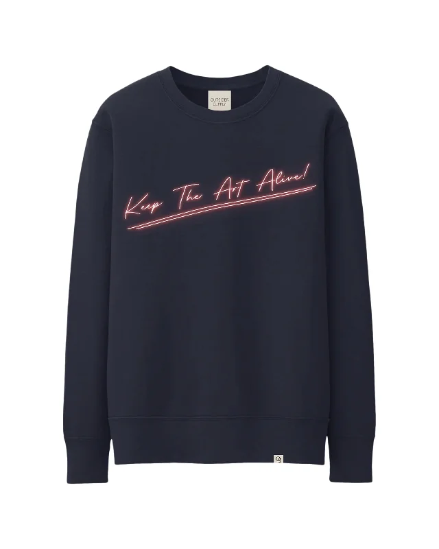 Keep The Art Alive Neon Ultra Heavyweight Crewneck