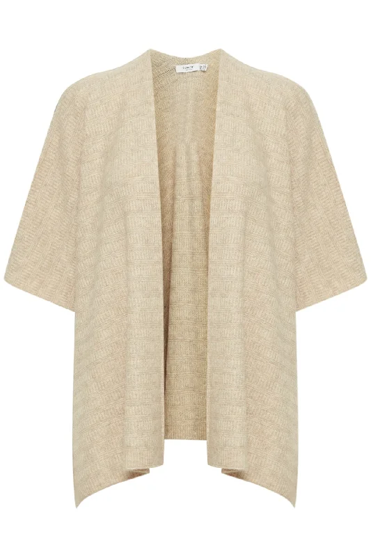 b.young Bawilk Poncho-Style Cardigan