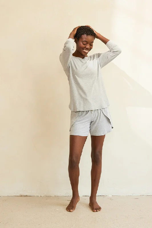 Relaxed Long Sleeve Top + Bermuda Short